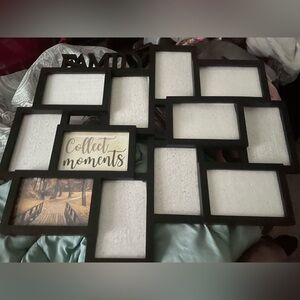 Unbranded Black Multi-Opening Collage Photo Frame - 'Collect Moments' Accent